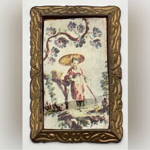 Antique Vintage Doll House Asian Art Wall hanging  Picture
Chinoiserie Print